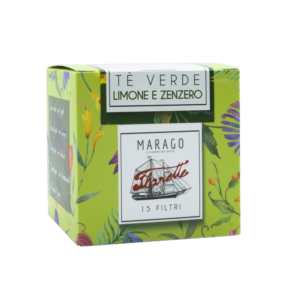 TÈ VERDE limone e zenzero - Astuccio 15 filtri