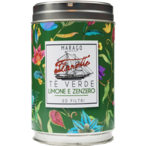 TÈ VERDE limone e zenzero - Barattolo 30 filtri